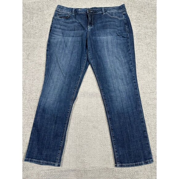 Laurie Felt Jeans Womens 14 Petite 34x27 Classic Boyfriend Stretch - Picture 1 of 9